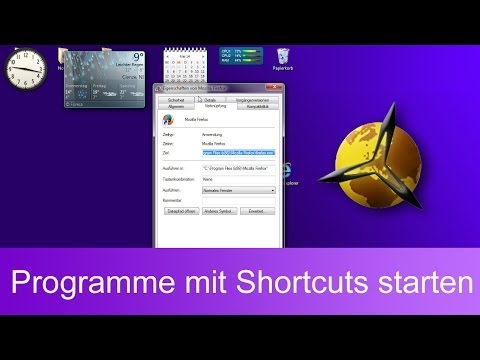 Windows 7: Programme mit Tastenkombination / Shortcuts starten