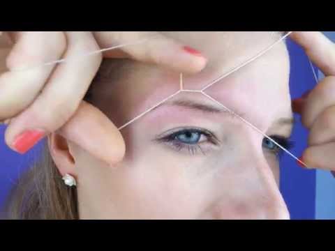 Augenbrauen zupfen: Fadenzupftechnik ! Einfache Anleitung -Tutorial |sooohhalt