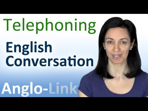 Telephoning - English Conversation Lesson