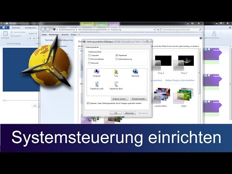 Windows 7: Systemsteuerung auf dem Desktop einrichten / aufrufen