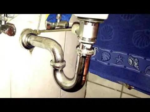 Waschbecken Siphon Verstopfung frei bekommen Wasch Becken Abfluss frei Siphon reinigen Anleitung