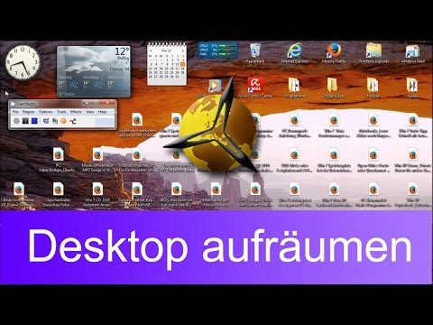 Windows 7: Desktop aufraeumen - 3 Methoden
