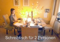 Schreibtisch für 2 Personen selber bauen