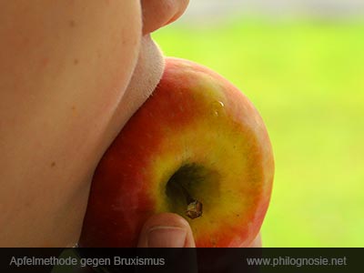 Apfelmethode gegen Zähneknirschen Bruxismus