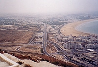 Agadir Stadtbild von oben