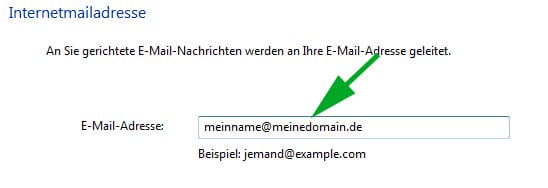 E-Mailadresse selbst einrichten