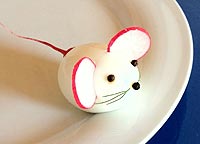 Kalte Platten dekorieren - Eier als Maus