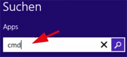IP-Adresse von Router herausfinden mit Windows 8
