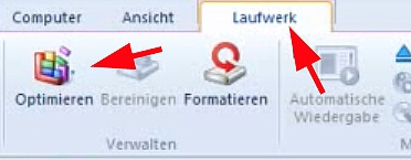 Festplatte defragmentieren mit Windows 8