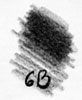 6B Bleistift weich Härtegrad für dunkle Flächen