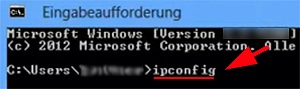 Windows 8 IP-Adresse vom Router anzeigen lassen