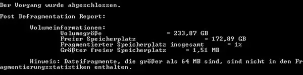 Boot defragmentiert Bericht Windows 7