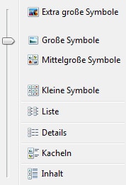 Anzeige der Dateien in Ordnern bei Windows 7 einstellen ver&auml;ndern