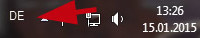 DE Zeichen Taskleiste verschwunden anzeigen wiederherstellen