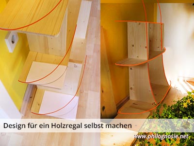 Design Holzregal Regalsystem selbst machen