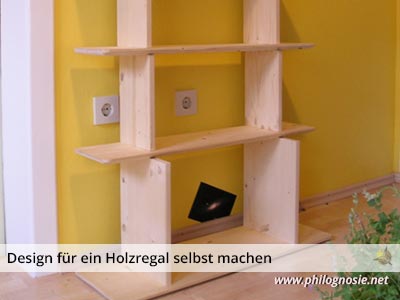 Regalsystem Holzregal selber machen Bauanleitung 1