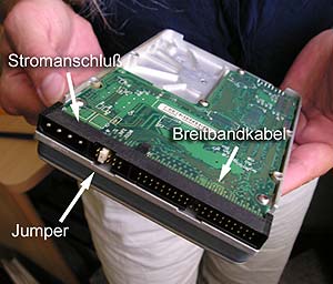 neue Festplatte partitionieren formatieren