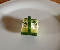 Kalte Platten dekorieren - Gurken garnieren Buffet 4
