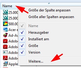 Hilfe und Support von Programmen (Software) anzeigen lassen