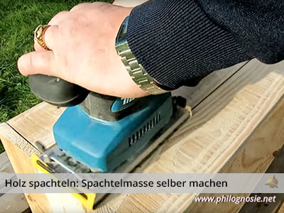 Spachtelmasse für Holz selber machen Pigment Füllstoff