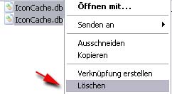 Iconcache l&ouml;schen