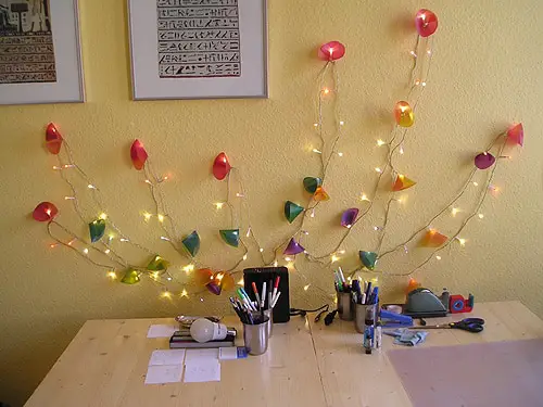 LED Lampe Lichtblume selbst basteln