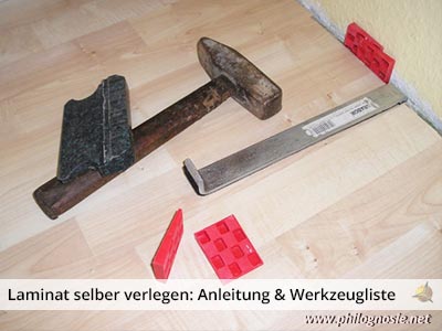 Werkzeugliste Laminat selber verlegen