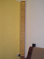 Indirekte Beleuchtung Wohnzimmer Lichtsäule aus LED selbst machen