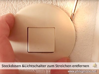 Steckdosen Und Lichtschalter Zum Streichen Entfernen Abkleben Philognosie