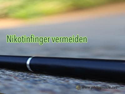 Nikotinfinger vermeiden