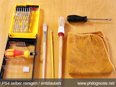 PS4 reinigen Werkezeug
