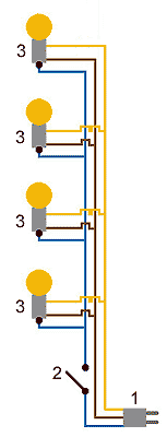 Schaltplan Elektrik Tiffanylampe