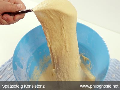 Spätzleteig richtige Konsistenz