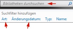 Win 7 Suchtipp Dokumente nach Datum schnell wieder finden