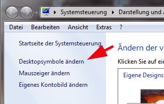 Systemsteuerung als Desktop-Verknüpfung einrichten aufrufen