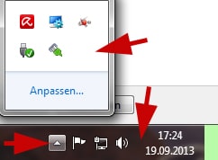 Infobereich der Taskleiste anpassen oder ändern gestalten