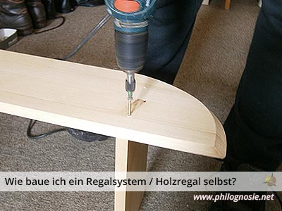 Holzregal Regalsystem selbst bauen