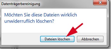 Datenträger bereinigen Datenschrott auf der Festplatte löschen entfernen