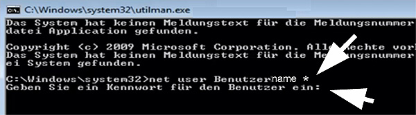 Windows 7 Passwort vergessen Passwort umgehen Schritt 7