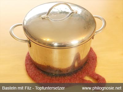 Topfuntersetzer aus Filz basteln