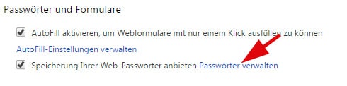 Chrome gespeicherte Passwörter anzeigen und auslesen