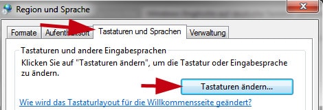 Tastatursprache mit Windows 7 von Englisch auf Deutsch umstellen einstellen