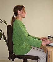 richtige K&ouml;rperhaltung ergonomischer B&uuml;rostuhl