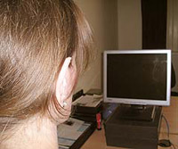 richtige K&ouml;rperhaltung Einstellung des Monitor