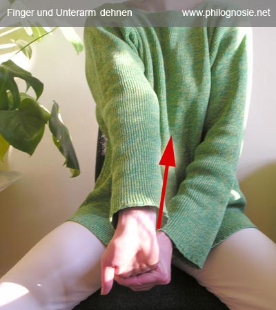Finger Handgelenke Unterarm Dehnung