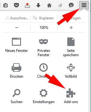 Firefox Add-ons verwalten, deaktivieren, entfernen, löschen