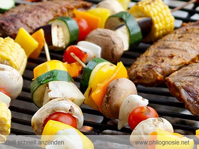 Grill schnell anfeuern