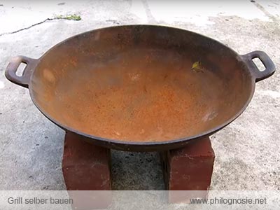 Grill selber bauen Untergrund