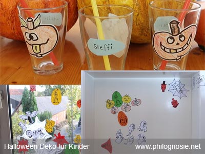 Halloween Deko für Kinder basteln