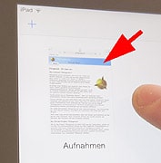 Screenshot Bildschirmfoto auf dem Ipad ansehen